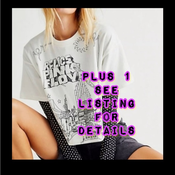 Daydreamer Tops - FREE PEOPLE DAYDREAMER PINK FLOYD RELIC SHORT SLEEVE T SHIRT